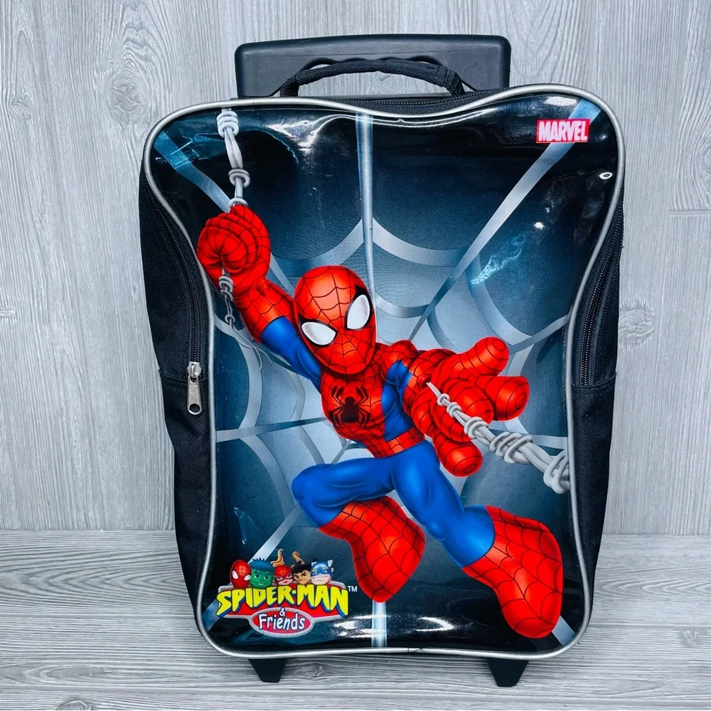 Marvel Spider-Man and friends rolling travel luggage bag kids small